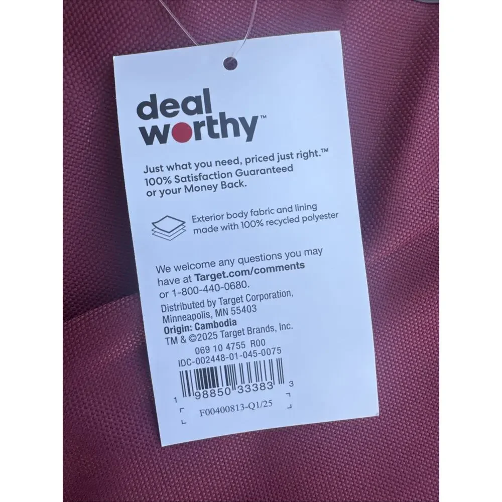 23L Backpack - Dealworthy Red: Fits 16-inch Laptop, Recycled Polyester